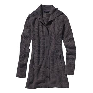 Patagonia Gray merino wool Cardigan